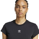 T-Shirt Donna adidas Slim Essential Nero | NonSoloSport