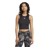 Canotta Donna Adidas Essentials Ribbed Nero | NonSoloSport