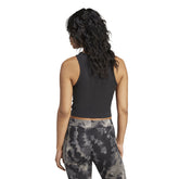 Canotta Donna Adidas Essentials Ribbed Nero | NonSoloSport