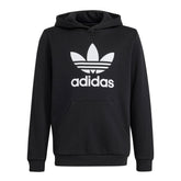 Felpa Bambino Adidas Trefoil Nero | NonSoloSport