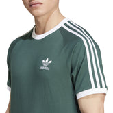 adidas T-Shirt adicolor Classics 3 Stripes Uomo Verde | NonSoloSport