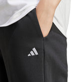 Pantalone Jogger Donna Adidas Essentials Small Logo Feel Cozy Open-Hem Nero | NonSoloSport