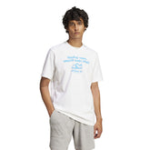 T-Shirt Uomo Adidas Graphic Bianco Azzurro | NonSoloSport