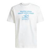 T-Shirt Uomo Adidas Graphic Bianco Azzurro | NonSoloSport
