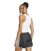 Canotta Donna Adidas Essentials Ribbed Bianco | NonSoloSport