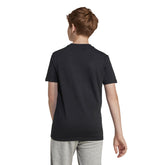 T-Shirt Ragazzo Adidas Essentials Nero Bianco | NonSoloSport