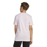 T-Shirt Ragazzo Adidas Essentials Junior Rosa Bianco | NonSoloSport