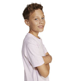 T-Shirt Ragazzo Adidas Essentials Junior Rosa Bianco | NonSoloSport