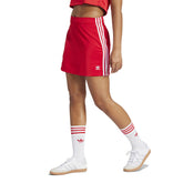 Minigonna Donna Adidas Adicolor 3-Stripes Rosso | NonSoloSport