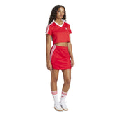 Minigonna Donna Adidas Adicolor 3-Stripes Rosso | NonSoloSport