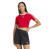 T-Shirt Donna Adidas 3-Stripes Baby Rosso | NonSoloSport