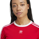 T-Shirt Donna Adidas 3-Stripes Baby Rosso | NonSoloSport