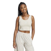 Canotta Donna Adidas Essentials Small Logo Cotton Lifestyle Donna Grigio | NonSoloSport