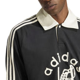 Polo Uomo Adidas Rugby Nero Bianco | NonSoloSport