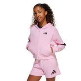 Felpa Bambino Adidas Future Icons 3-Stripes Rosa | NonSoloSport