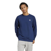Felpa Uomo Adidas Trefoil Essentials Blu | NonSoloSport