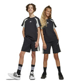 Shorts Bambino Adidas Seasonal Essentials Colorblock Nero | NonSoloSport