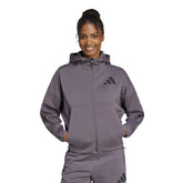 Felpa Donna Adidas Z.N.E. Grigio | NonSoloSport