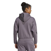 Felpa Donna Adidas Z.N.E. Grigio | NonSoloSport