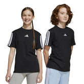 T-Shirt Bambino Adidas Essentials Nero Bianco | NonSoloSport