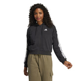 Felpa Donna Adidas Essentials 3-Stripes Nero | NonSoloSport