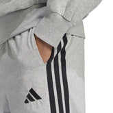 Pantalone Uomo Adidas Essentials 3-Stripes Single Grigio | NonSoloSport