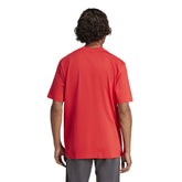 T-Shirt Uomo Adidas Essentials Linear Single Rosso | NonSoloSport
