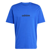 T-Shirt Uomo Adidas Essentials Linear Single Blu | NonSoloSport