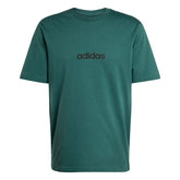 T-Shirt Uomo Adidas Essentials Linear Single Verde | NonSoloSport