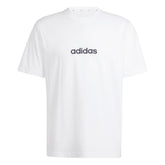 T-Shirt Uomo Adidas Essentials Linear Single Bianco | NonSoloSport