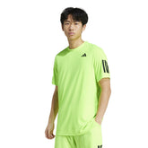 T-Shirt Uomo Adidas Club Tennis Climacool 3-Stripes Verde Fluo | NonSoloSport