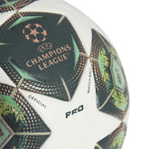 Pallone Adidas UCL Pro 24/25 Knockout Phase Bianco Verde | NonSoloSport