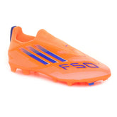 Scarpa da Calcio Ragazzo Adidas F50 League Laceless Firm Ground Multi Ground Arancione Blu | NonSoloSport