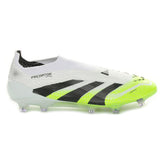 Scarpa da Calcio Uomo Adidas Predator Elite Laceless Firm Ground Bianco Nero | NonSoloSport