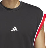 Canotta Uomo Adidas All-World Sleeveless Nero Rosso | NonSoloSport