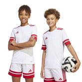 Maglia Calcio Bambino Adidas Squadra 25 Bianco Rosso | NonSoloSport
