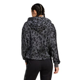 Felpa Donna Adidas Animal Print 3-Stripes Grigio Nero | NonSoloSport