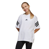 T-Shirt Ragazzo Adidas Future Icons 3-Stripes Bianco Nero | NonSoloSport