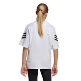 T-Shirt Ragazzo Adidas Future Icons 3-Stripes Bianco Nero | NonSoloSport