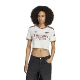 T-Shirt Crop Donna Adidas Arsenal 25/26 Third Bianco | NonSoloSport