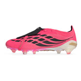 Scarpa da Calcio Uomo Adidas Predator Elite Fold-Over Tongue Terreni Compatti Rosa Nero | NonSoloSport