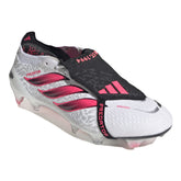Scarpa da Calcio Uomo Adidas Predator Elite Fold-Over Tongue Terreni Compatti Bianco Rosa Nero | NonSoloSport