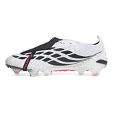 Scarpa da Calcio Uomo Adidas Predator Elite Fold-Over Tongue Terreni Compatti Bianco Rosa Nero | NonSoloSport