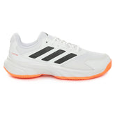 Scarpa da Tennis Uomo Adidas Courtjam Control 3 Clay Bianco Nero Arancione | NonSoloSport