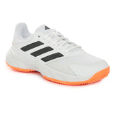Scarpa da Tennis Uomo Adidas Courtjam Control 3 Clay Bianco Nero Arancione | NonSoloSport