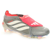 Scarpa da Calcio Uomo Adidas Predator Elite Fold-Over Tongue Terreni Compatti Grigio Metallico Bianco Rosso | NonSoloSport