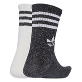 Calze Adidas 3 Stripes Glitter 3 Pack Nero Bianco | NonSoloSport