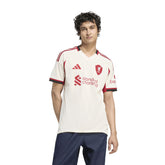 Maglia Calcio Uomo Adidas Away 25/26 Liverpool FC Bianco Rosso | NonSoloSport