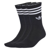Calze Adidas 3 Stripes 3 Pack Nero Bianco | NonSoloSport