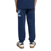Pantalone Jogger Bambino Adidas Big Logo Execution Oversized Blu | NonSoloSport